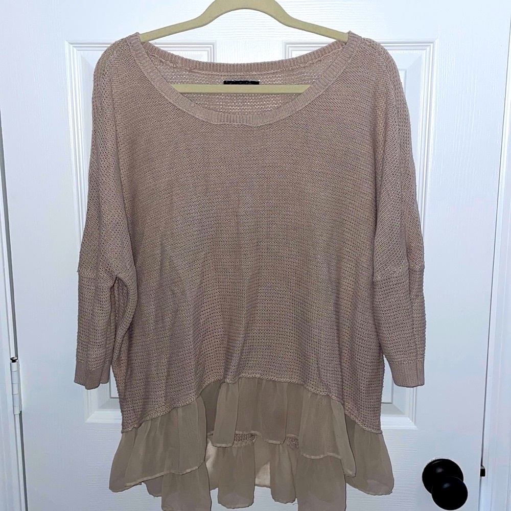 American Eagle ruffle sweater